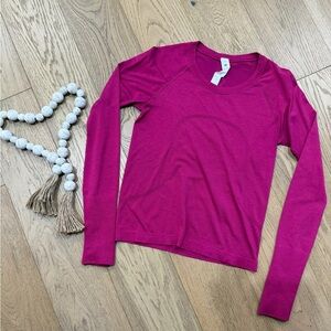 lululemon athletica Fuchsia Long Sleeve Top